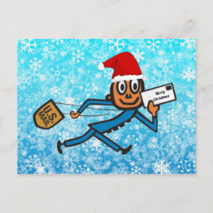 Cartes Pour Fêtes Annuelles Nostalgic Postal Père Noël
