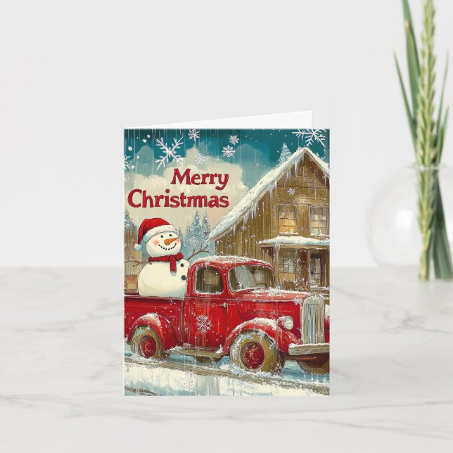 Cartes Pour Fêtes Annuelles Nostalgique Noel (Devant)