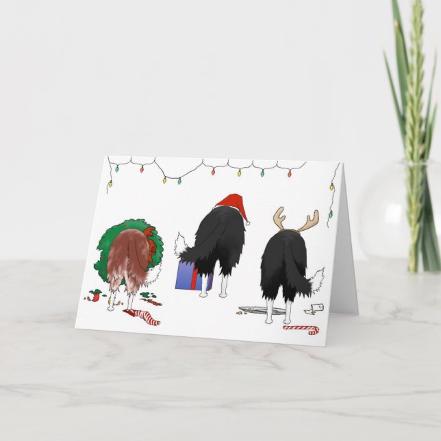 Cartes Pour Fêtes Annuelles Nothin' but A Border Collie Christmas (Devant)