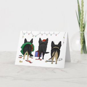 Cartes Pour Fêtes Annuelles Nothin' but A German Shepherd Christmas