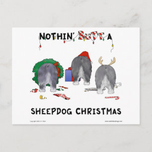 Cartes Pour Fêtes Annuelles Nothin' but A Sheepdog Christmas