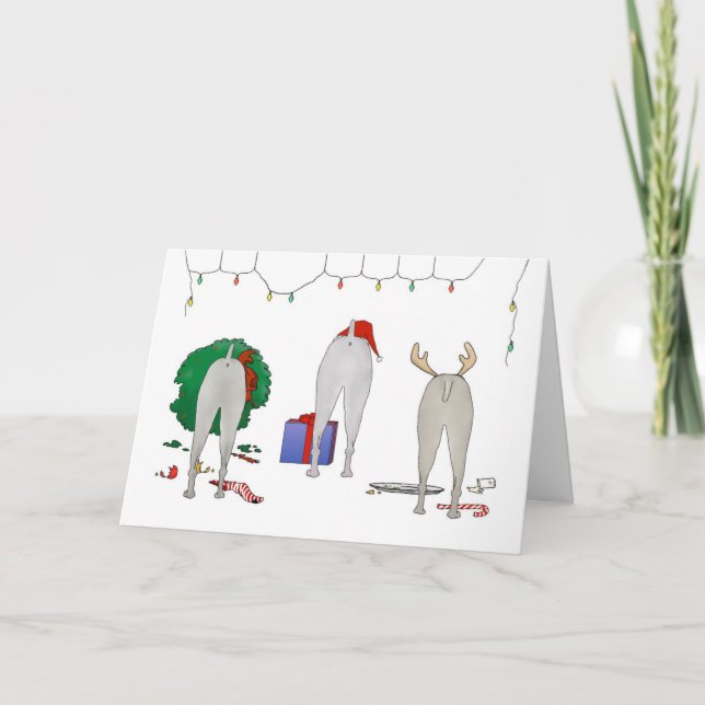Cartes Pour Fêtes Annuelles Nothin' but A Weimaraner Christmas (Devant)