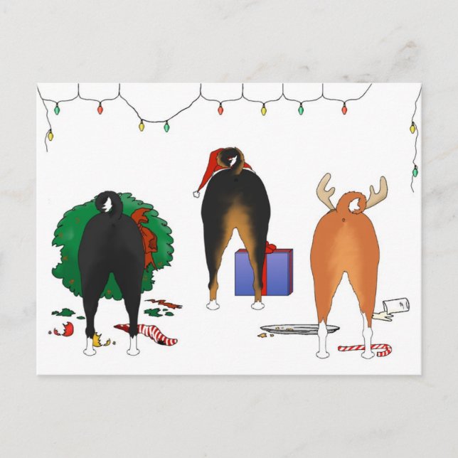 Cartes Pour Fêtes Annuelles Nothin' Butt A Basenji (Devant)