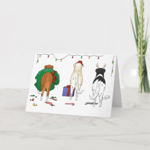 Cartes Pour Fêtes Annuelles Nothin' Butt A Borzoi Christmas