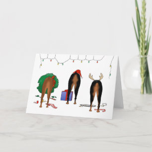Cartes Pour Fêtes Annuelles Nothin' Butt A Doberman Christmas
