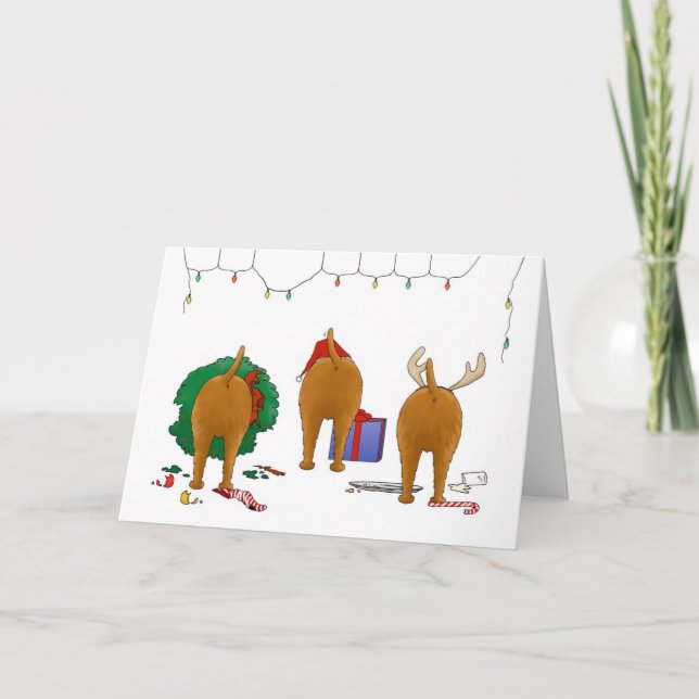 Cartes Pour Fêtes Annuelles Nothin' Butt An Irish Terrier Christmas (Devant)