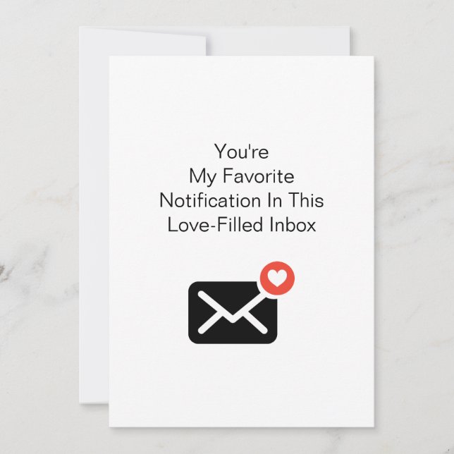 Cartes Pour Fêtes Annuelles Notification préférée Saint-Valentin Anniversaire  (Devant)