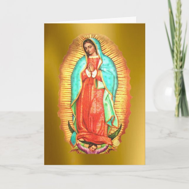 Cartes Pour Fêtes Annuelles Notre-Dame de Guadalupe (Devant)