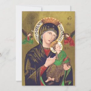 Cartes Pour Fêtes Annuelles Notre Dame de Perpetual Aide