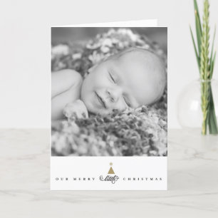 Cartes Pour Fêtes Annuelles Notre joyeux petit Noël mignon bébé 1er Noël