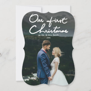 Cartes Pour Fêtes Annuelles Notre premier Noël en tant que Monsieur. & Mme   P