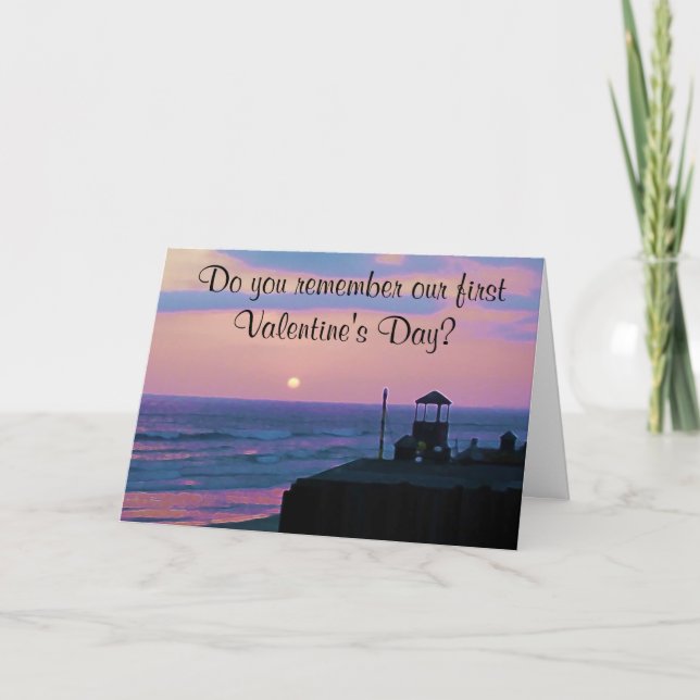 Cartes Pour Fêtes Annuelles Notre première Saint Valentin nous ne pouvons pas  (Devant)
