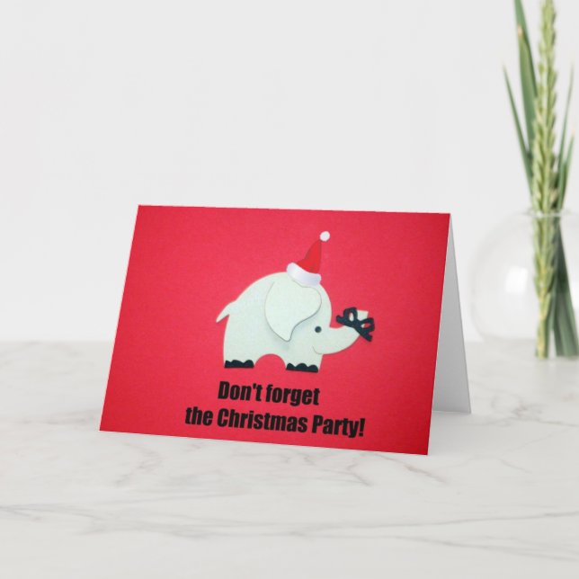 Cartes Pour Fêtes Annuelles N'oubliez pas la fête de Noël ! (Devant)