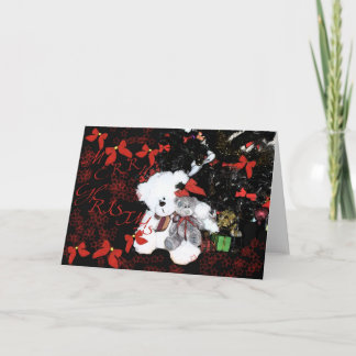 Cartes Pour Fêtes Annuelles Nounours de Noël