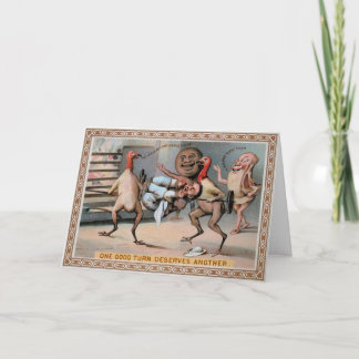 Cartes Pour Fêtes Annuelles Nourriture vintage victorienne