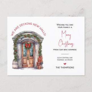 Cartes Pour Fêtes Annuelles Nous avons déménagé Nouveau Accueil Noël Faire-par