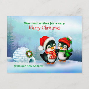 Cartes Pour Fêtes Annuelles Nous avons déménagé, nouvelle adresse de maison Pe