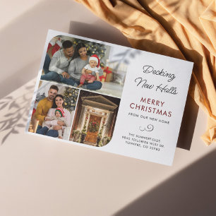 Cartes Pour Fêtes Annuelles Nous avons déménagé Photos de Noël