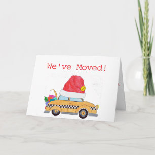 Cartes Pour Fêtes Annuelles Nous avons déplacé le taxi jaune de Noël
