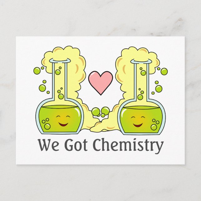 Cartes Pour Fêtes Annuelles Nous avons la chimie (Devant)