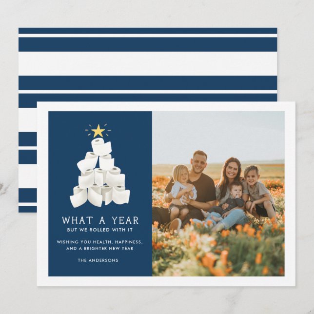 Cartes Pour Fêtes Annuelles Nous Avons Roulé Avec Elle Drôle Photo 2020 (Devant / Derrière)