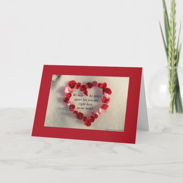 Cartes Pour Fêtes Annuelles Nous pouvons être des milles à part… (Devant)