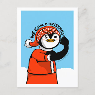 Cartes Pour Fêtes Annuelles Nous pouvons le pingouin de Noël