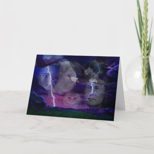 Cartes Pour Fêtes Annuelles Nous sommes un et un est tout (Devant)