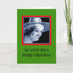 Cartes Pour Fêtes Annuelles Nous sorcière vous un Joyeux Noël