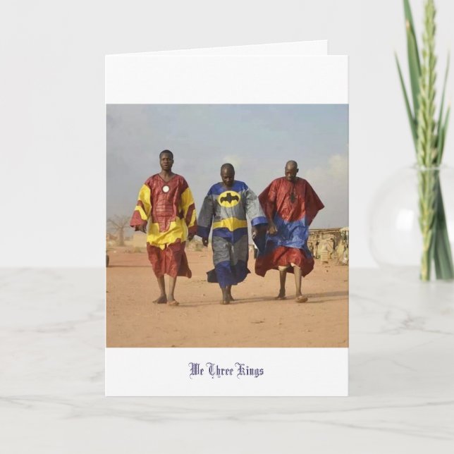 Cartes Pour Fêtes Annuelles Nous trois rois (Devant)