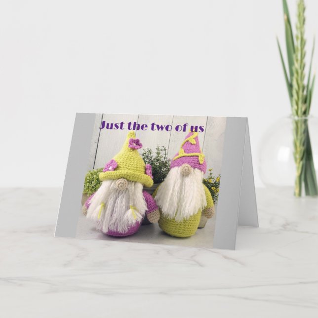 CARTES POUR FÊTES ANNUELLES "NOUS" VOULONS "VOUS" UN JOLI NOËL (DIT GNOMES) (Devant)