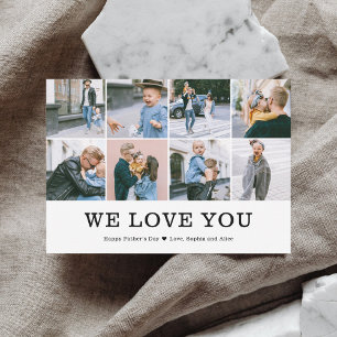 Cartes Pour Fêtes Annuelles Nous vous aimons Fête des pères photo