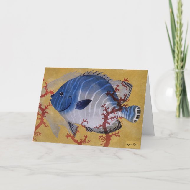 Cartes Pour Fêtes Annuelles Nous Vous Poissons Un Joyeux Noël, Japonisme Vinta (Devant)