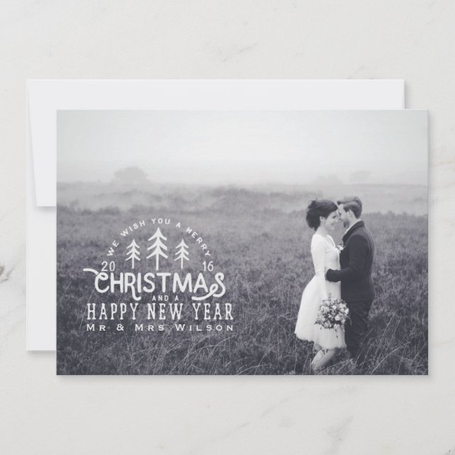 Cartes Pour Fêtes Annuelles nous vous souhaitons un cru de Joyeux Noël (Devant)
