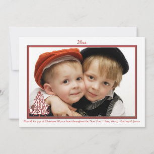 Cartes Pour Fêtes Annuelles Nous vous souhaitons un joyeux Noël Cadre