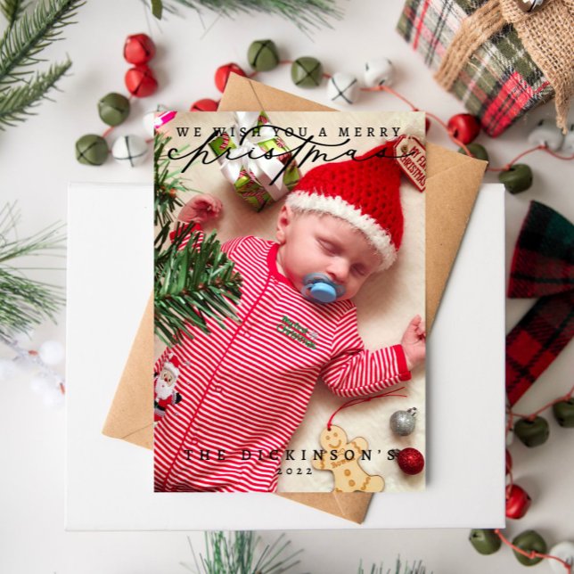 Cartes Pour Fêtes Annuelles Nous Vous Souhaitons Un Joyeux Noël Famille de Noë (Créateur téléchargé)