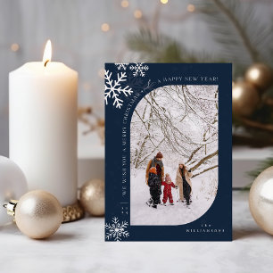 Cartes Pour Fêtes Annuelles Nous vous souhaitons un Joyeux Noël, Photo Unique