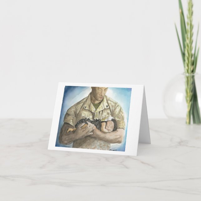 Cartes Pour Fêtes Annuelles Nouveau père (Devant)