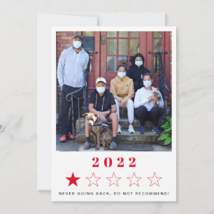 Cartes Pour Fêtes Annuelles Nouvel An 2022 Photos Red Holiday Card