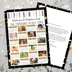 Cartes Pour Fêtes Annuelles Nouvel An 2024 Calendrier 2023 Année Examen 12 Pho
