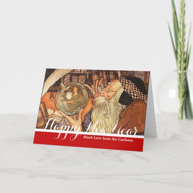 Cartes Pour Fêtes Annuelles Nouvel An Antique Père (Devant)