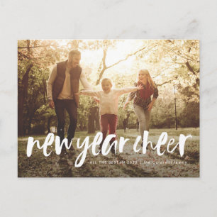 Cartes Pour Fêtes Annuelles Nouvel an applaudissez les lettres de brosse moder