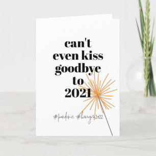 Cartes Pour Fêtes Annuelles Nouvel An Aucun Baisers 2021 Do-Over Funny Humour