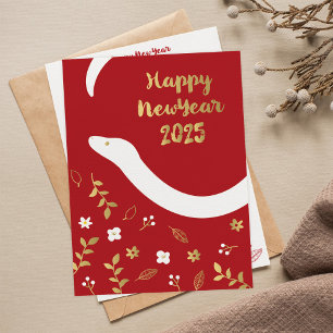 Cartes Pour Fêtes Annuelles Nouvel An Chinois 2025 Année Du Serpent