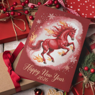 Cartes Pour Fêtes Annuelles Nouvel An chinois du Cheval 2026