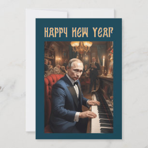Cartes Pour Fêtes Annuelles Nouvel an drôle Vladimir Poutine russe