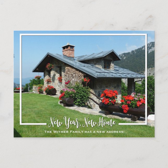 Cartes Pour Fêtes Annuelles Nouvel An, Nouvelle Maison Nous avons déménagé Fai (Devant)
