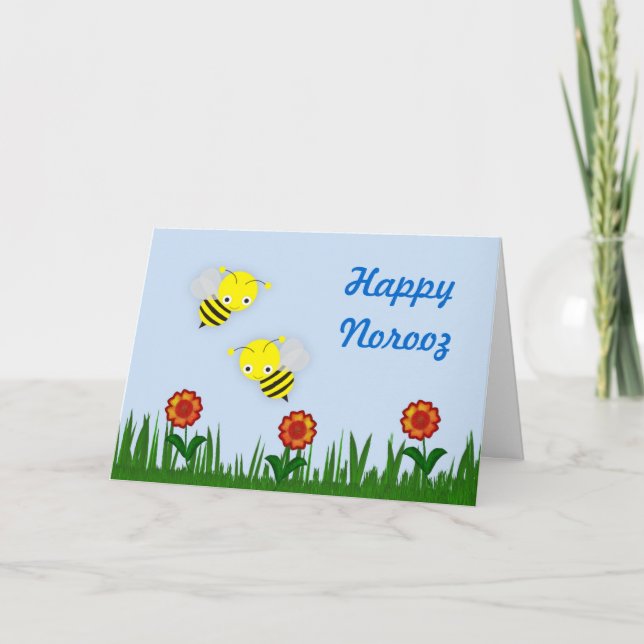 Cartes Pour Fêtes Annuelles Nouvel An Perse Happy Norooz Achigan (Devant)