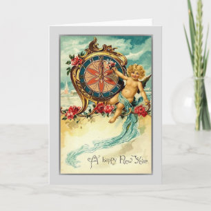 Cartes Pour Fêtes Annuelles Nouvel An vintage