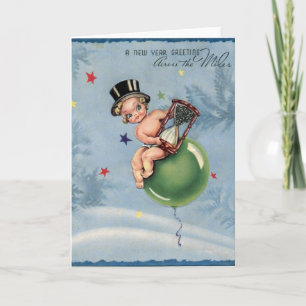 Cartes Pour Fêtes Annuelles Nouvel An vintage